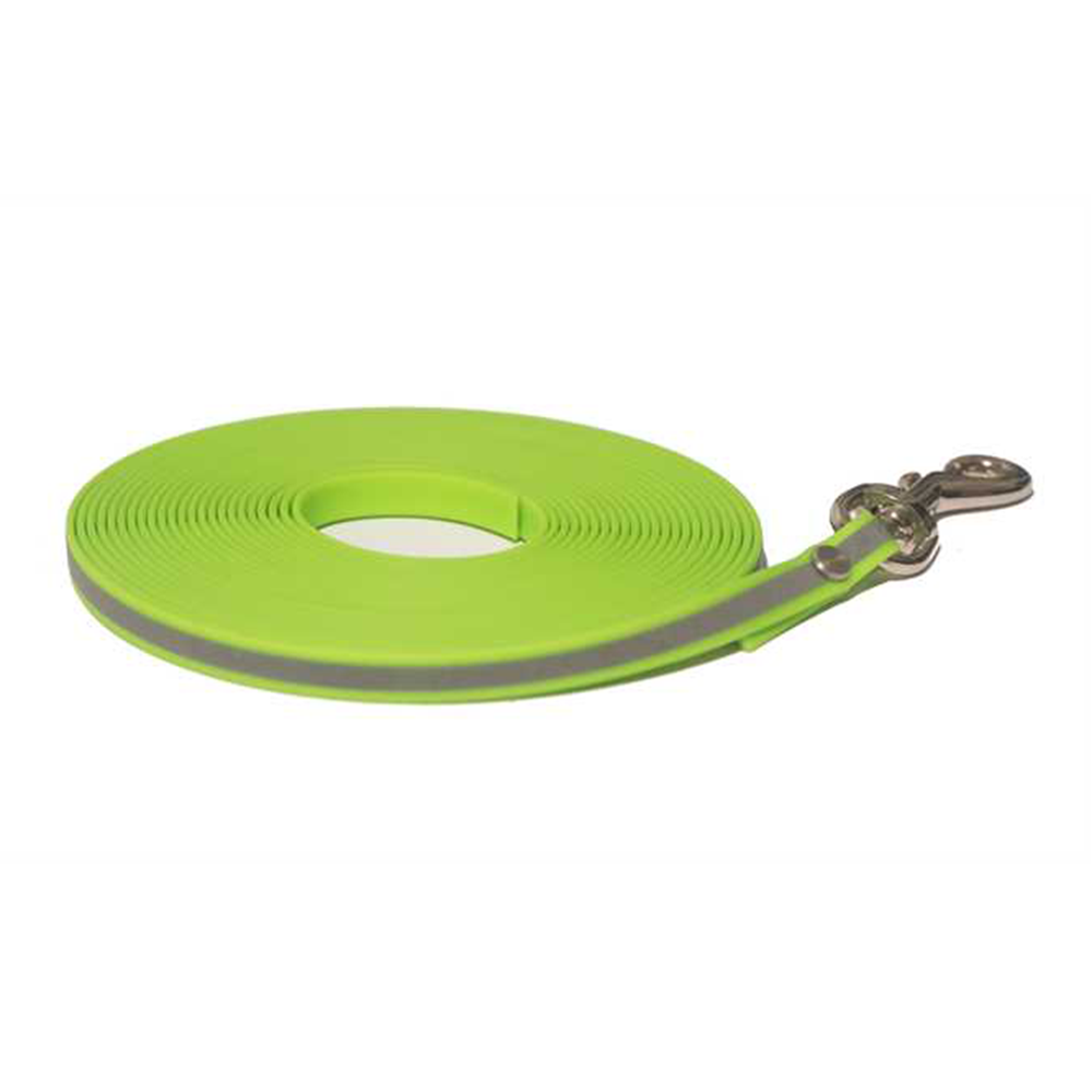 For the Love of Dog Long Leash Lime Green