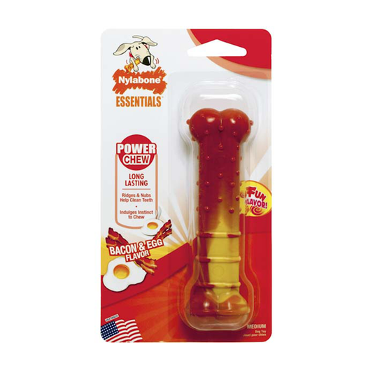 Nylabone Flavor Fun Power Chew Bacon & Eggs (M)