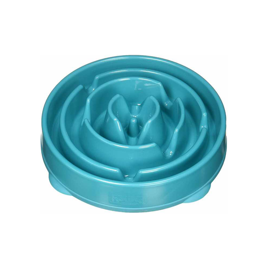 Outward Hound Fun Feeder Slo Bowl - Teal  (Large / Regular)