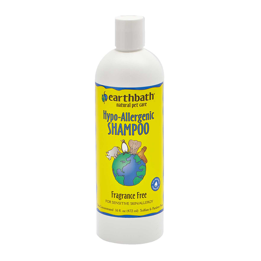 Earthbath Hypoallergenic Fragrance Free Shampoo (16oz)