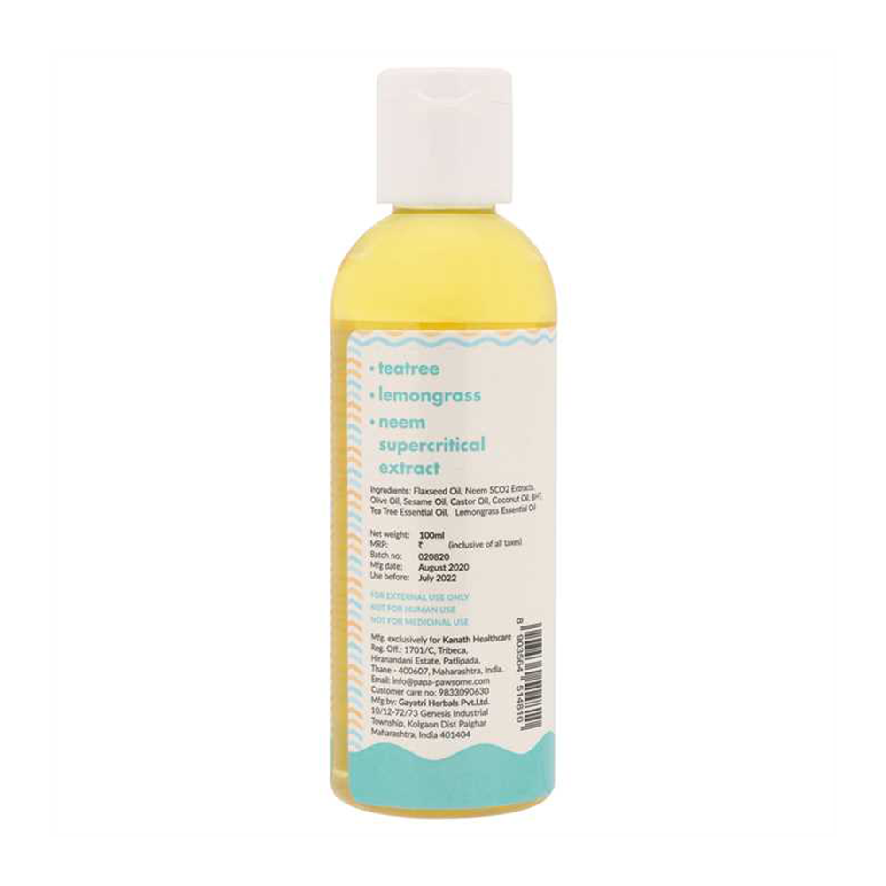 Papa Pawsome Itch No More Massage Oil for Dog