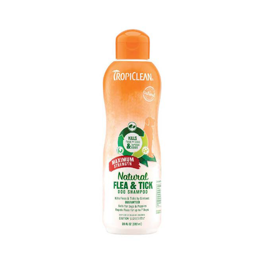 Tropiclean Natural Flea & Tick Shampoo Maximum Strength