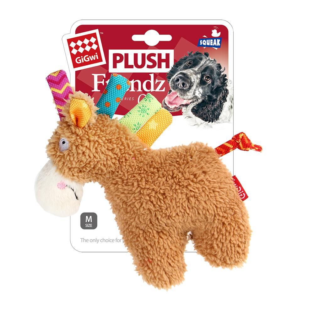 GiGWi Plush Friendz With Squeaker - Horse