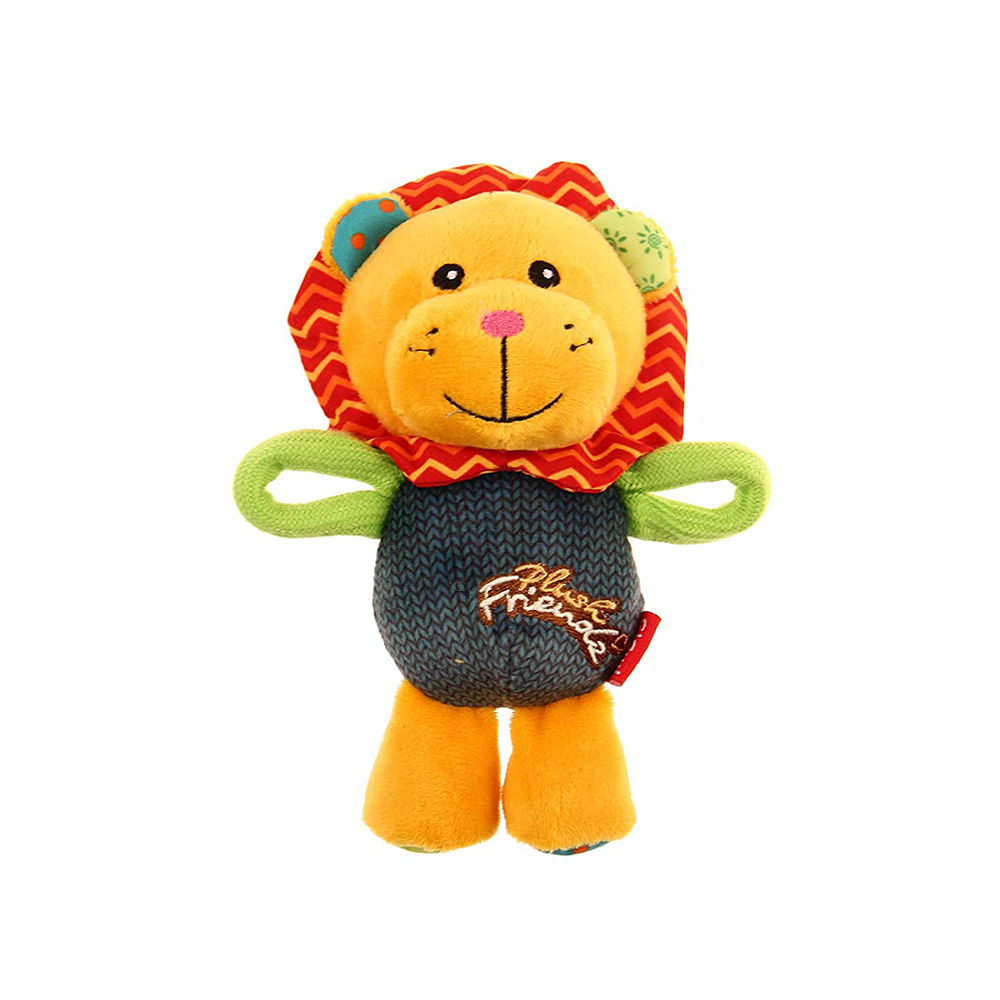 GiGWi Plush Friendz With Squeaker-Lion
