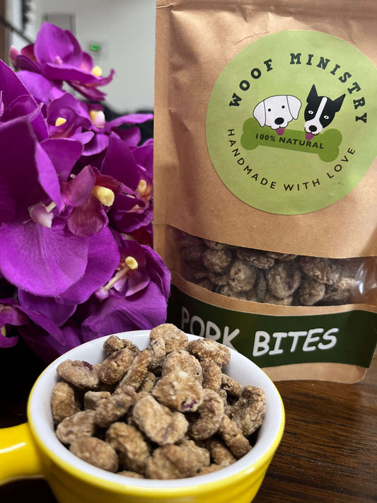 Woof Ministry Pork Bites (100 grams)