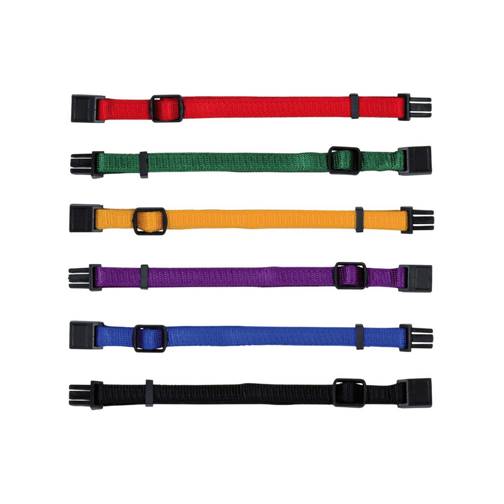 Trixie Set Of 6 Puppy Collars (Dark Colours)