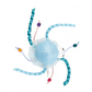 GiGWi Shinning Friends Jellyfish With Activated LED Light & Catnip Inside