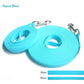 For the Love of Dog Long Leash Aqua Blue