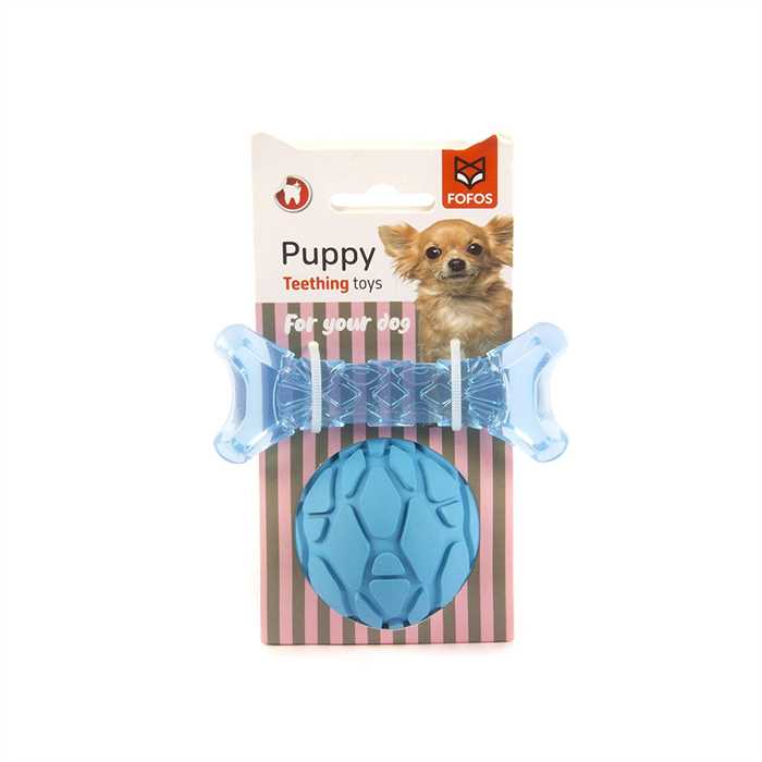 Barkbutler X Fofos Bone & Ball Puppy Toys (Blue)