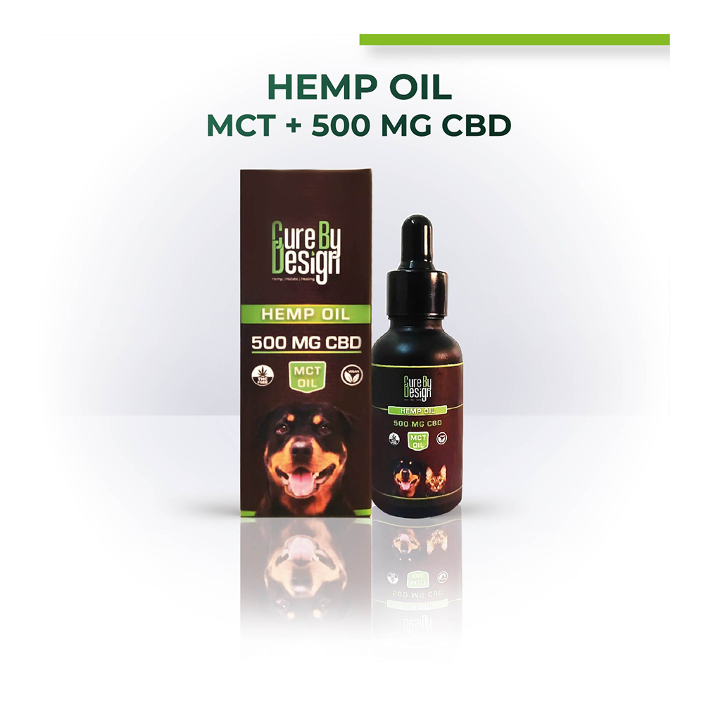 Cure By Design - Hemp Seed Oil With 500 mg CBD (MCT) (30ml)