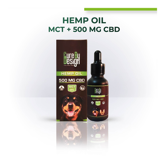 Cure By Design - Hemp Seed Oil With 500 mg CBD (MCT) (30ml)